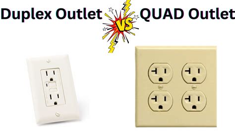 quad box electrical|what is a duplex outlet.